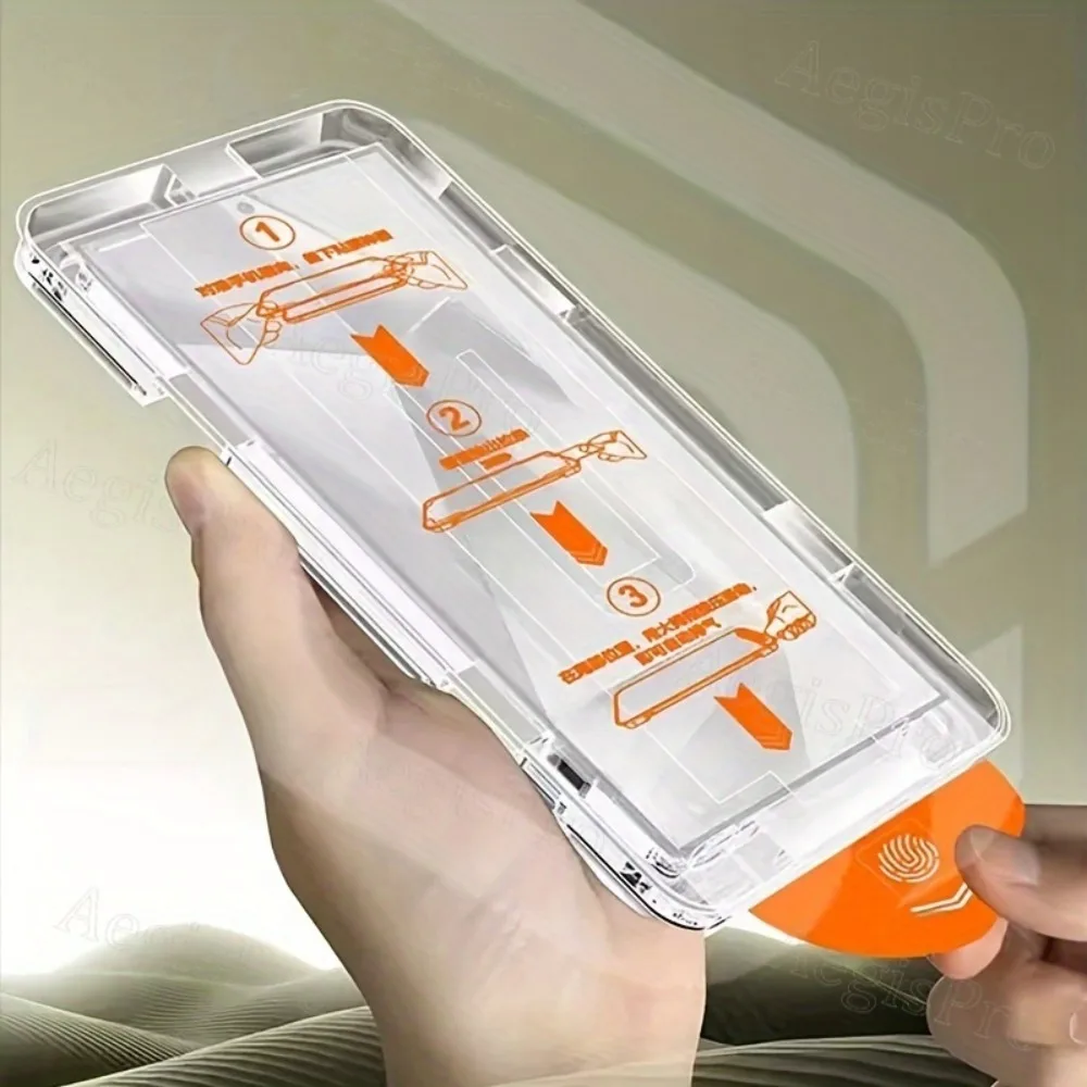 3-Piece Full Coverage Screen Protector Set with Automatic Dust Removal, 9H Hardness, and Anti-Fingerprint Features