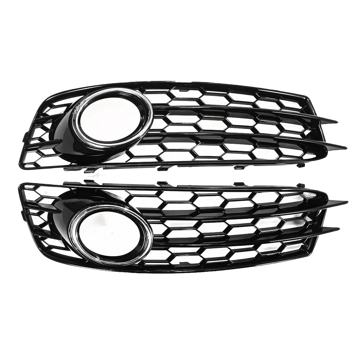 

Chrome Car Front Bumper Fog Light Mesh Grille for A3 8P S-Line 2009-2012 Fog Lamp Honeycomb Grille Covers