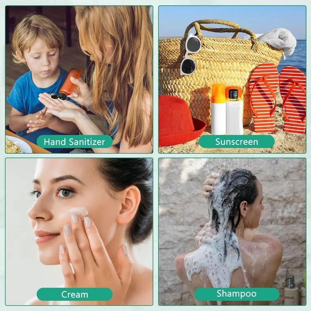 50ml Squeeze Tubes Empty Refillable Cosmetic Containers Plastic Gold Silver Travel Bottles For Facial Cleaner Lotion Hand Cream