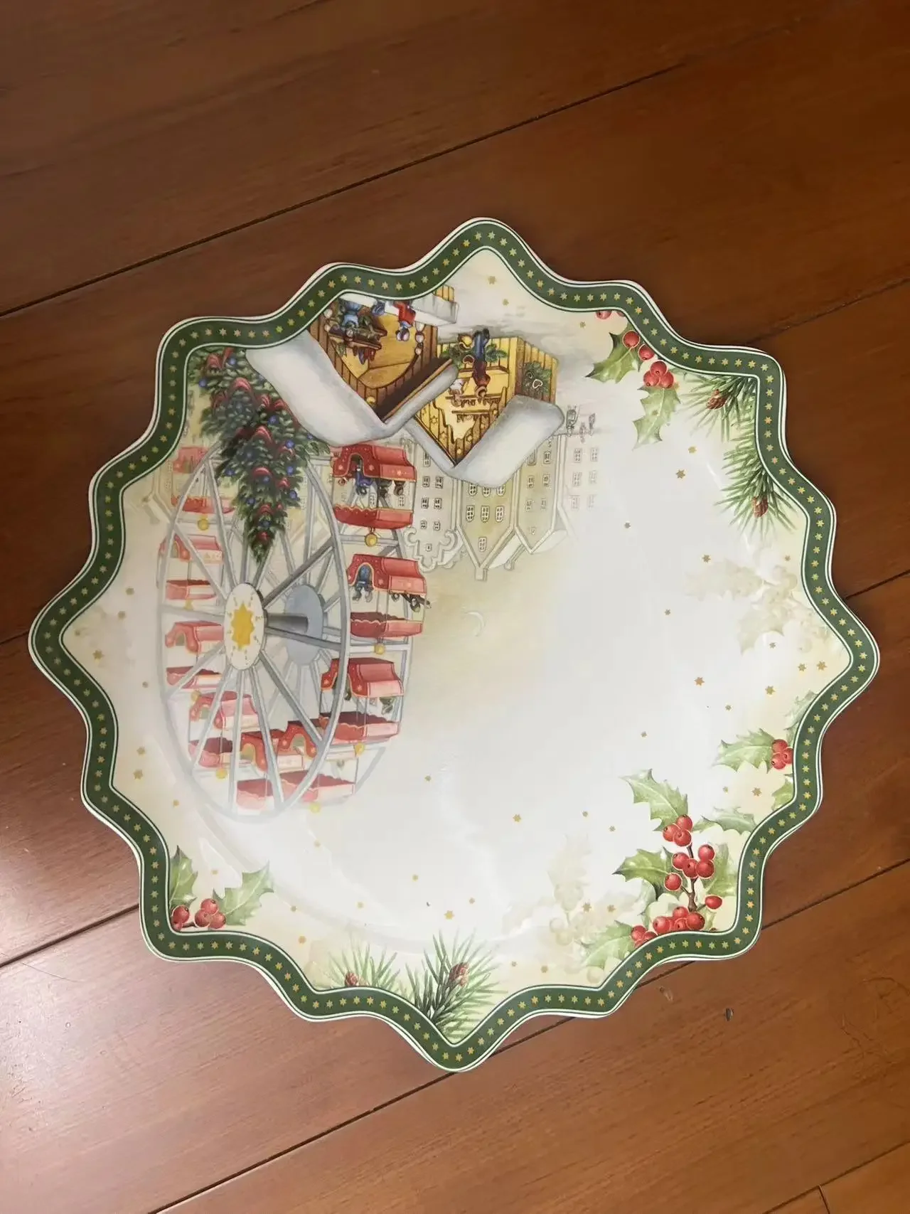 Tableware Christmas Biscuits Plate Dish Rectangular Plate Mug Salad Dish Dessert Fruit Holder Plates German V Bao ceramic dessert plates,fruit plate,snack dish