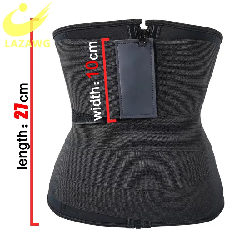 tummy tucker for women LAZAWG Waist Trainer Wrap Belt Slimming Neoprene Sweat Body Shaper Sauna Womens Adjust Snatch Waist Cinchers Tummy Girdle Strap best tummy control shapewear uk Shapewear