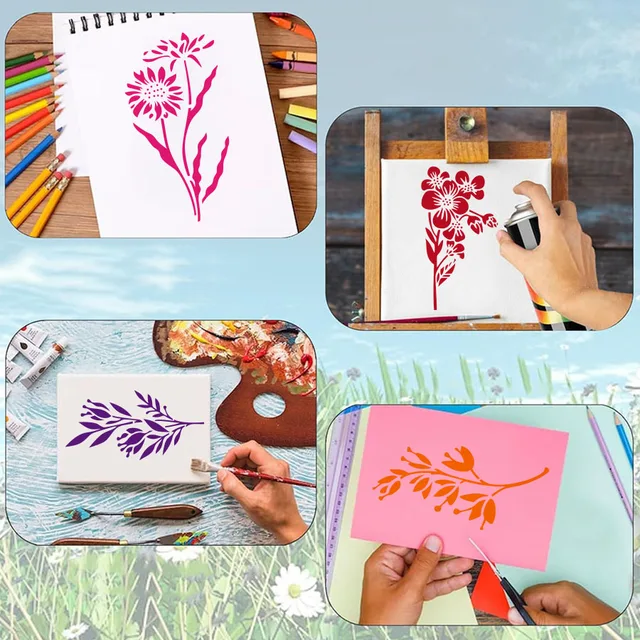 Flower Painting Stencils 4