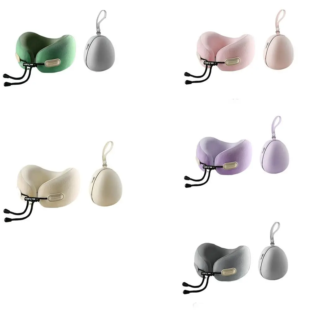Ergonomic U-shaped Travel Pillow Head Support with Storage Bag Office Nap Pillow Soft Foldable Neck Cushion Business Trip
