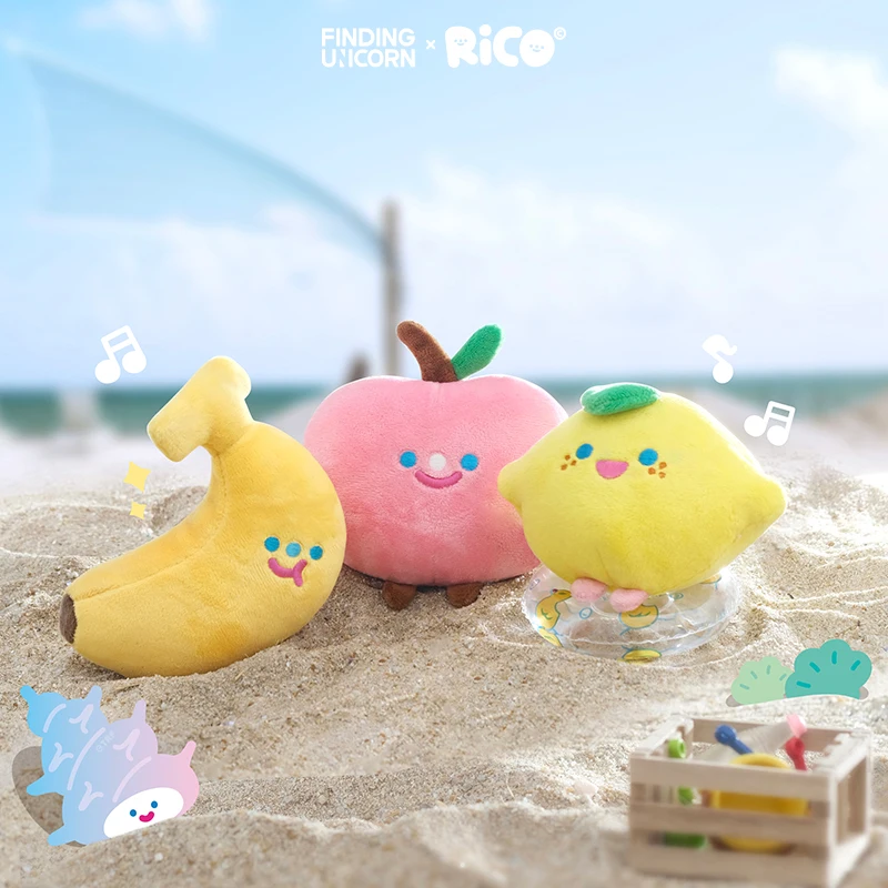 

FINDING UNICORN RiCO Pet Fruit Plush Series Blind Box Toys Cute Action Figure Doll Desktop Ornament Surprise Mystery Box Gift