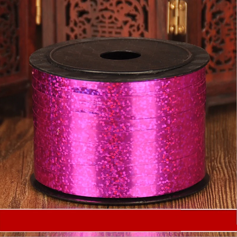 Nastro per pacchi regalo e palloncini arricciabile Rosa Gold 5mm x 500mt
