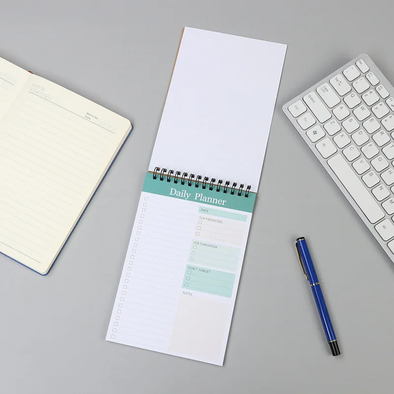 52 Sheets Undated To Do List Notebook Spiral Notepad Daily Planning Hourly Scheduling Notebook School Supplies Stationery 2