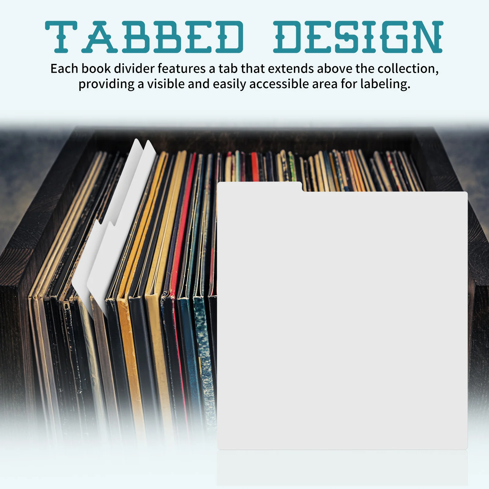 10pcs Vinyl Record Dividers Album Sorting Dividers Index Card Book Album Storage Shelf Tabs Organization
