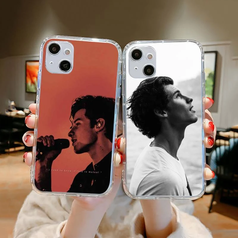 Canadian singer Shawn Mendes Phone Case Transparent soft For iphone 12 11 13 7 8 6 s plus x xs xr pro max mini iphone 13 magnetic case