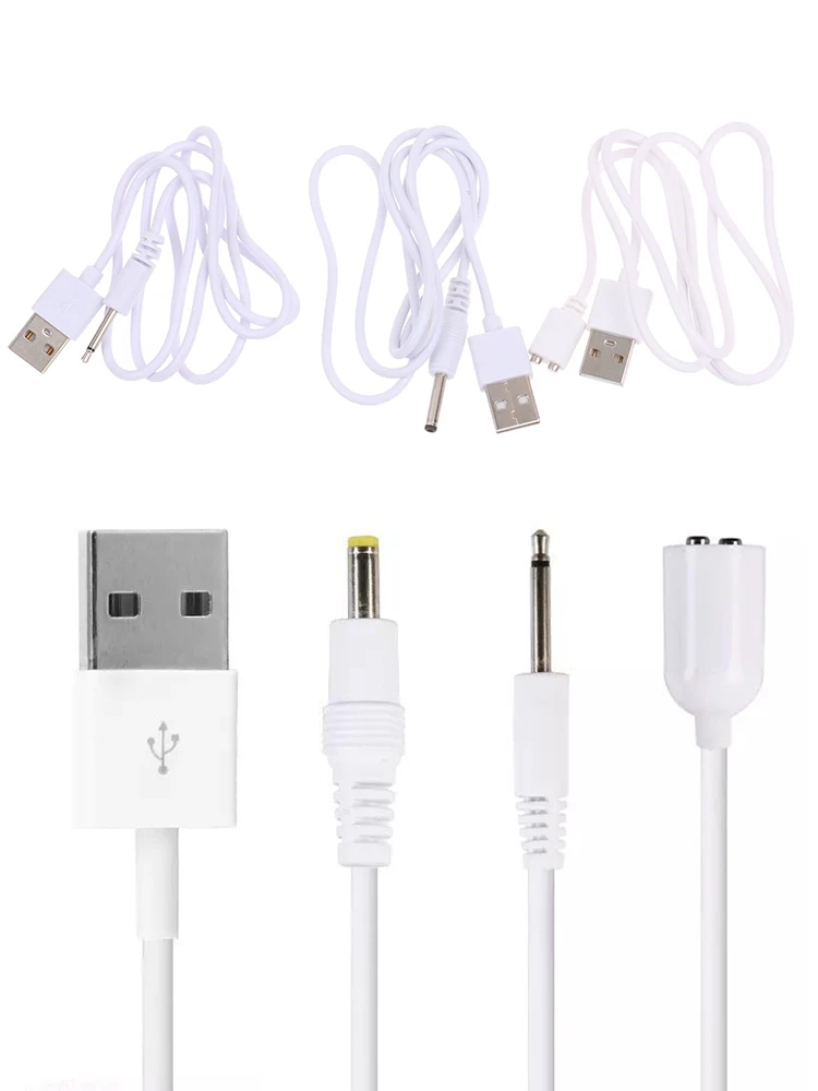 1 szt. Wymiana kabla ładowania kabel ładowania DC 2.5mm przewód adapterowy USB przewód szybkoładujący nowe akcesoria do masażu