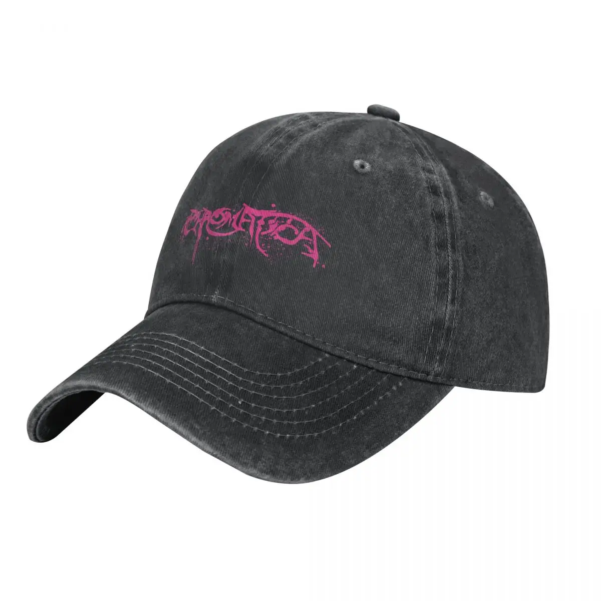 

Lady Gaga Chromatica Logo (Pink Spray Paint on Black) Cowboy Hat Military Tactical Cap Golf Cap Visor Dropshipping Ladies Men's