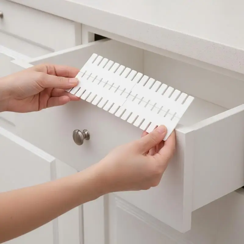 가정용 수납장 조절 가능 칸막이 보드 4개 세트 침실 옷장 액세서리용 유연한 DIY 정리함