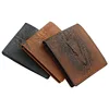 New Style Men's Wallet Short Crocodile Pattern Fashion Business Multi-card PU Wallet Cover on The Passport Men Purse Clutch Bag 1