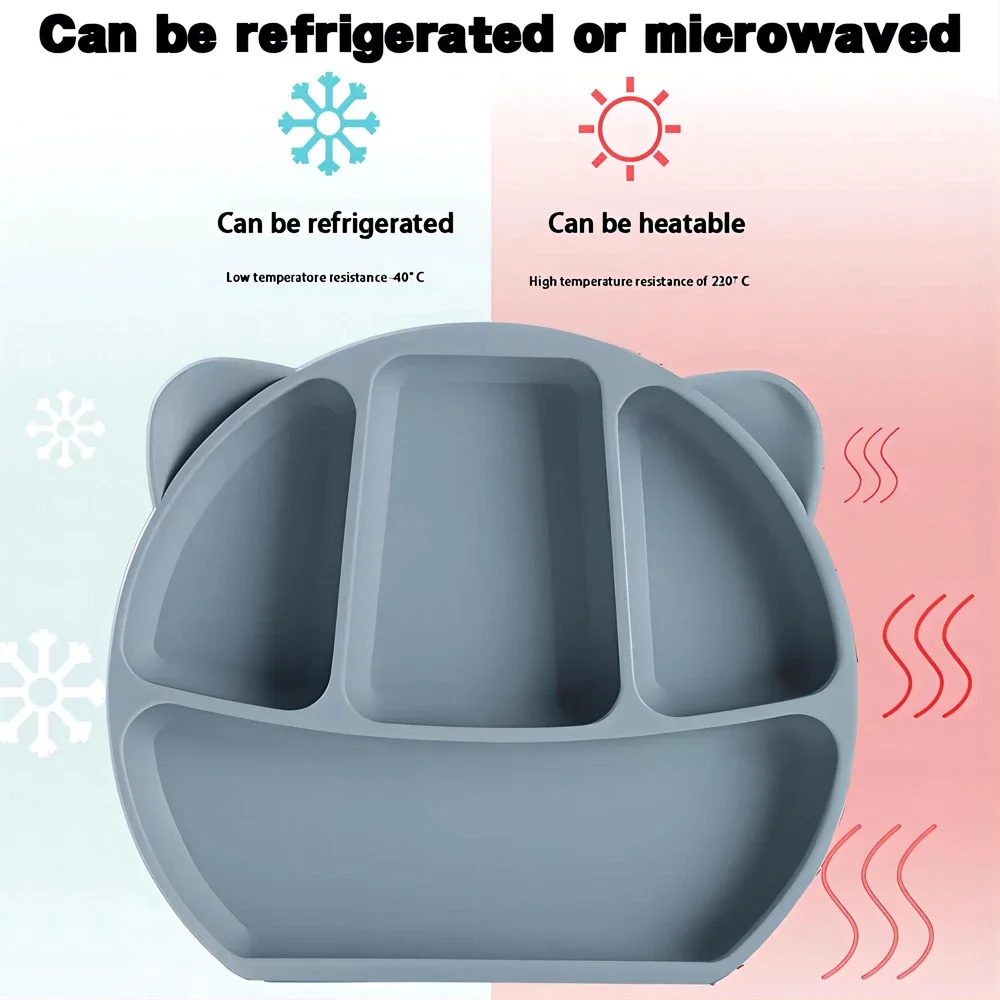 Silicone BowlBaby BowlAll-in-one Suction CupChildren's EatingTraining BowlMother and Baby Products 5