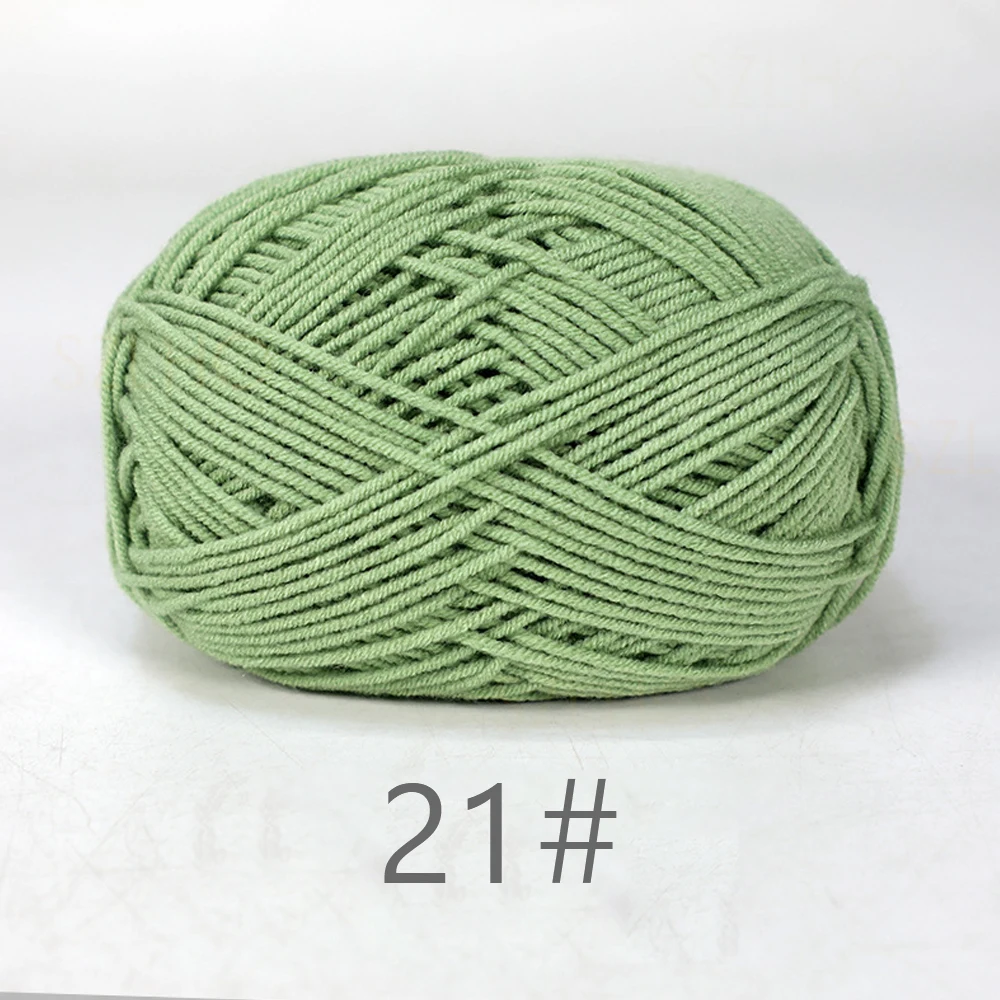 Luxurious Soft Milk Cotton Yarn Pack for Knitting and Crochet Projects - 5PCS, Total 250g