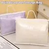 Practical PVC Quilt Storage Bag Transparent Reusable Bed Sheet Organiser Pouch Dustproof Tote Bag for Pillow Blanket 1