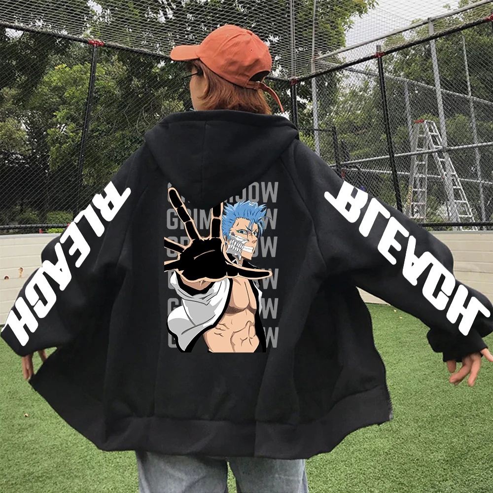 Bleach Hoodies - Anime Fashion Pullovers Unisex Harajuku Casual Long Sleeve  Hoodie