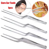 Portable Silver Oral Cleaner Ear  Wax Removal Nose Clip Ear Cleaning Clip Ear Tweezer Ear Care Tools Nail Clip 1