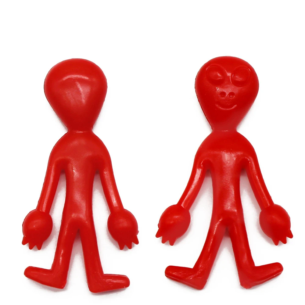 Novelty Funny Simulated Alien Super Soft Elastic Stretch Toys Children's Stress Relief Toys Halloween Prank Scary 5Pcs