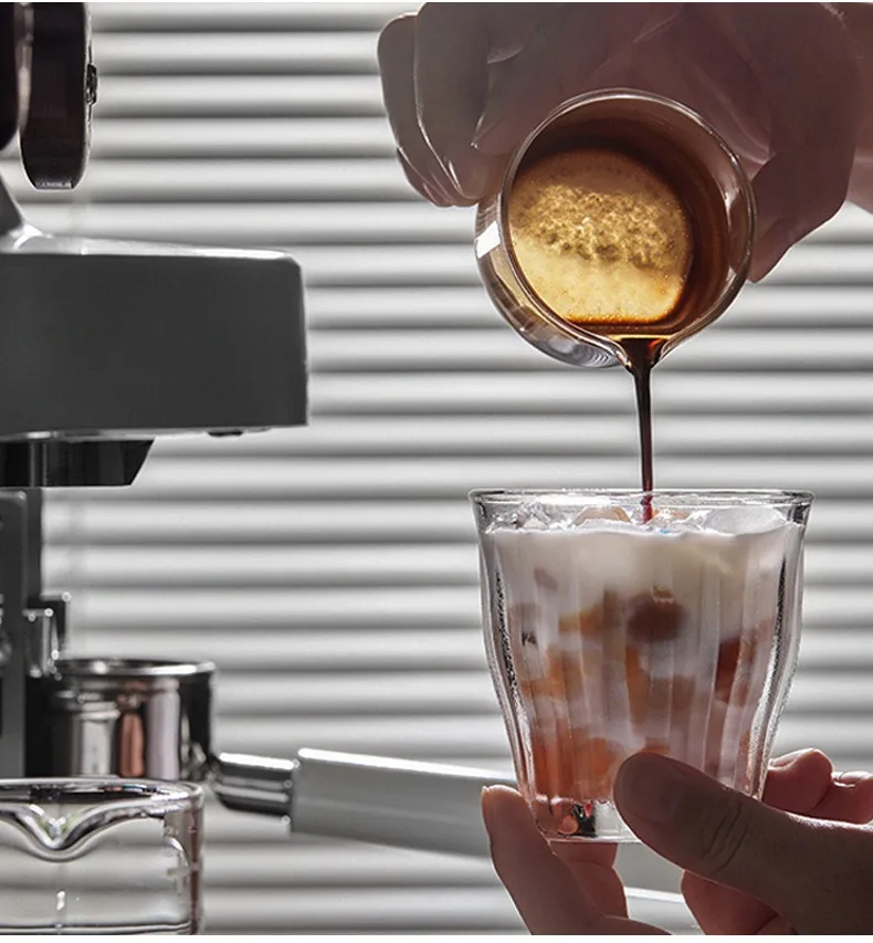 Description Picture 6 of itemMUVNA Glass Coffee Cup Espresso Ounce Cup Coffee Machine with Scale 100ml Measuring Cup Barista Accessories