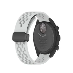 Sports Magnetic Strap - Silicone Band Bracelet, 20mm/22mm Wristband Accessory - 20mm (Light Gray)