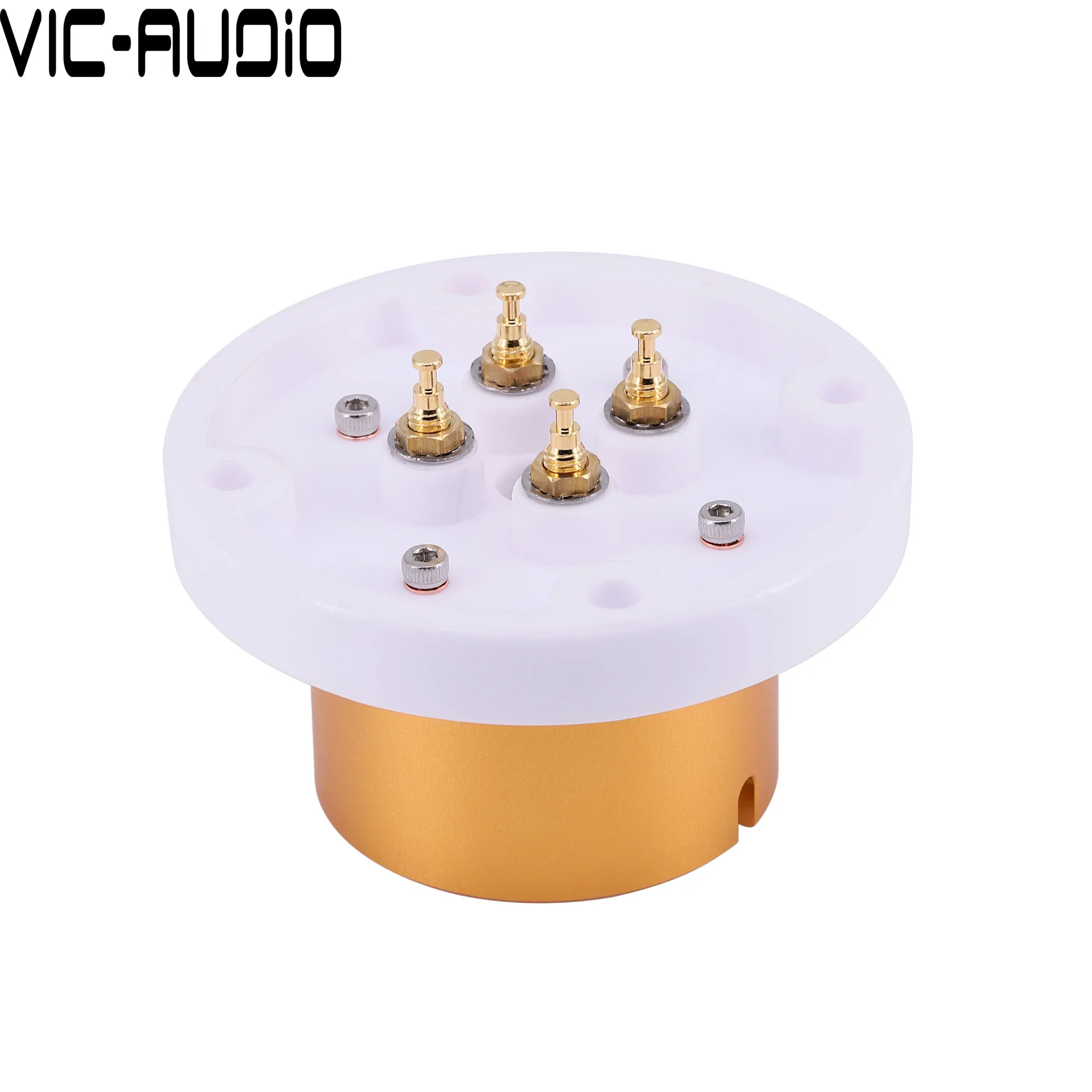 1PC EIZZ High Quality 4Pins Jumbo Ceramic Valve Tube Socket Base