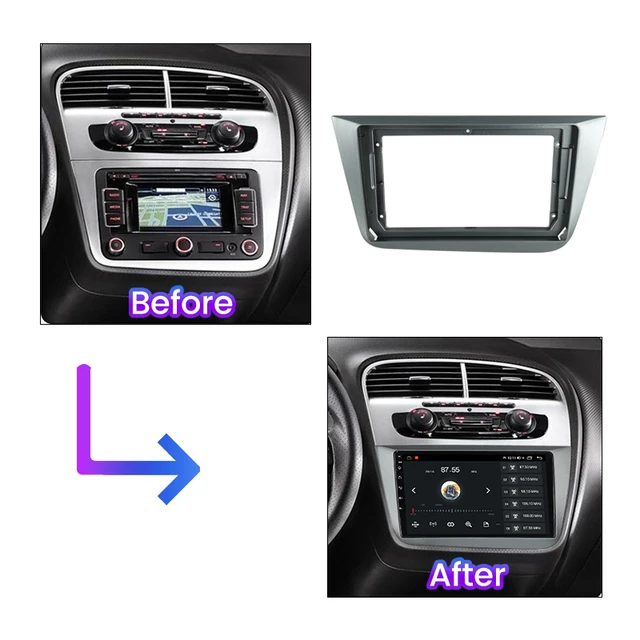 2din auto multimedia video player halterung für SEAT ALTEA 2004-2015 Radio  dashboard montage rahmen mit