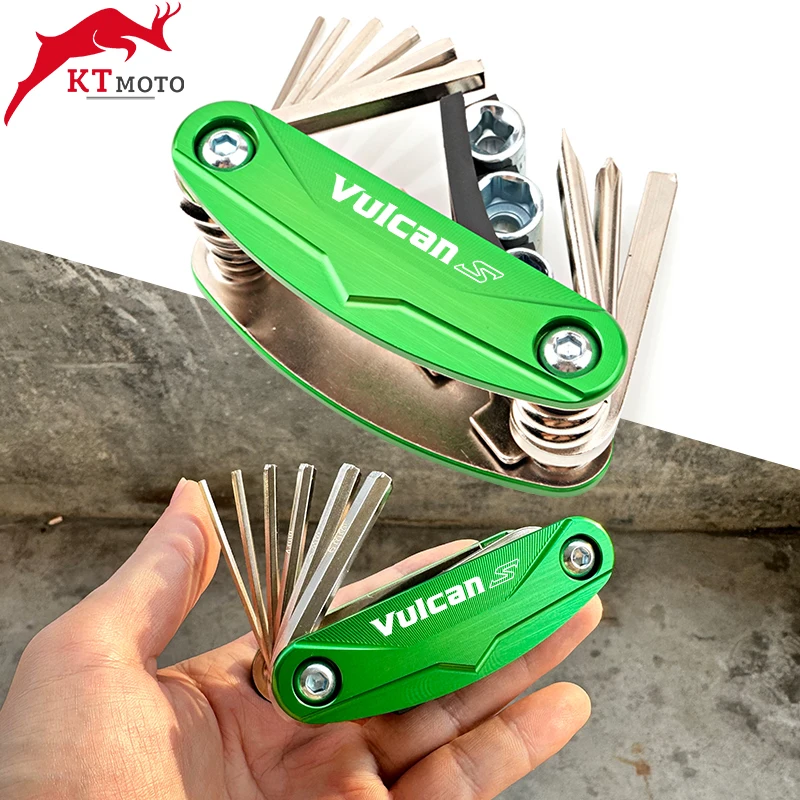 

Для Kawasaki Vulcan S 650 S EN VN650 2015-2024 CNC многофункциональный инструмент отвертка инструменты для ремонта мотоцикла велосипеда аксессуары