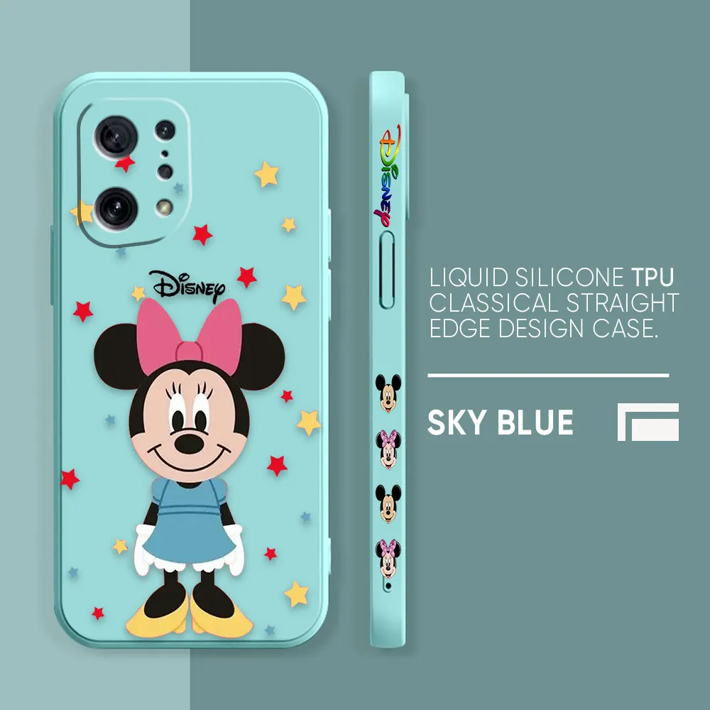 thumbnail image 1 of Case For OPPO FIND X6 X3 REALME X7 X50 RENO 2 4Z 4 6 Lite 5Z 5F 4G 5G PRO Liquid Silicone Case Mickey Minnie Mouse Cartoon, 1 of 5