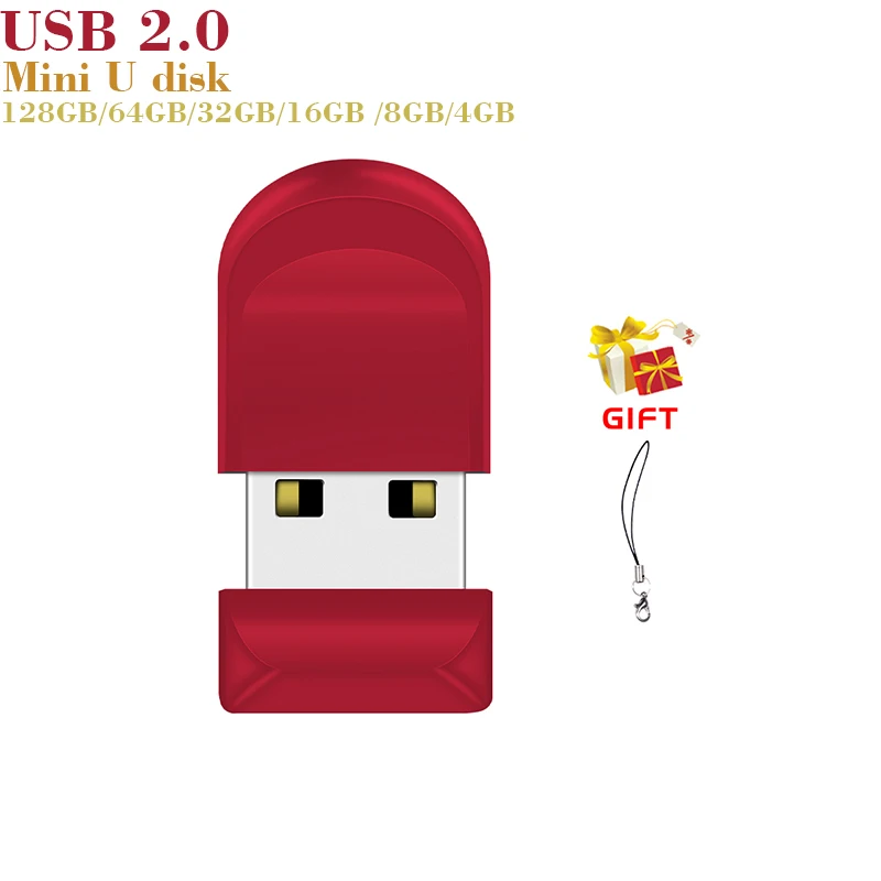 

Мини флэш-накопитель USB с большим пальцем 128 ГБ, карта памяти с реальным объемом 64 ГБ, бесплатный брелок для ключей, портативный U-диск 32 ГБ, 16 ГБ, деловой подарок