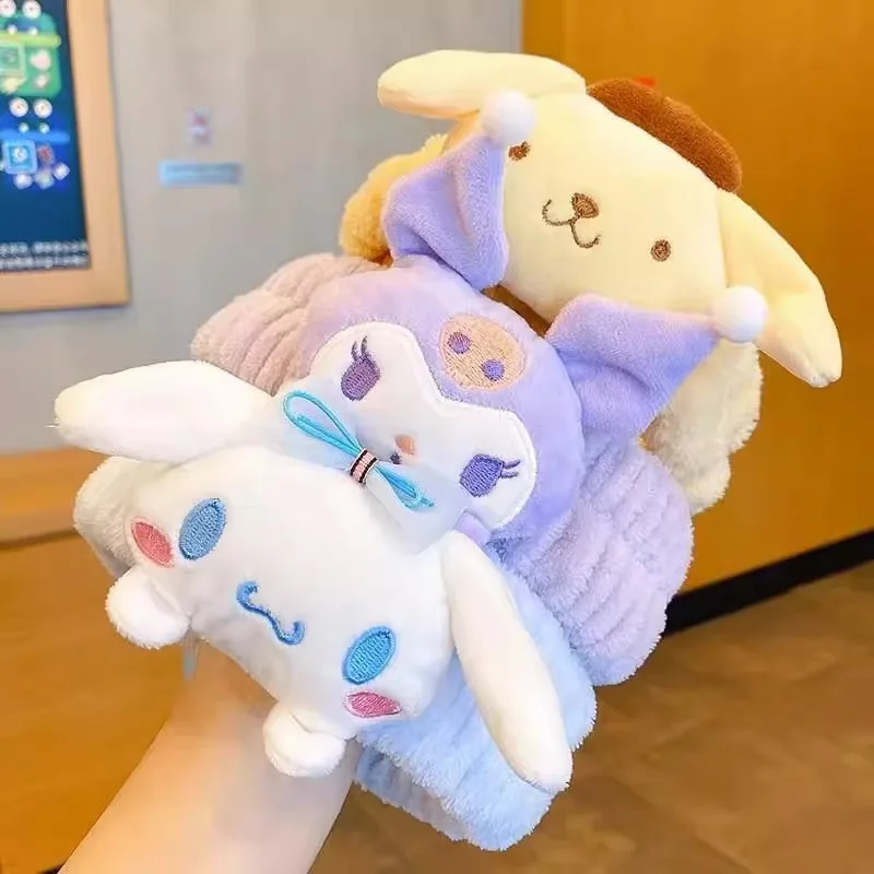 Anime Sanrio Kawaii Hair Band My Melody Cute Children's Headband Cartoon Cinnamoroll Wash Face Band Hair Accessories Kids Gifts