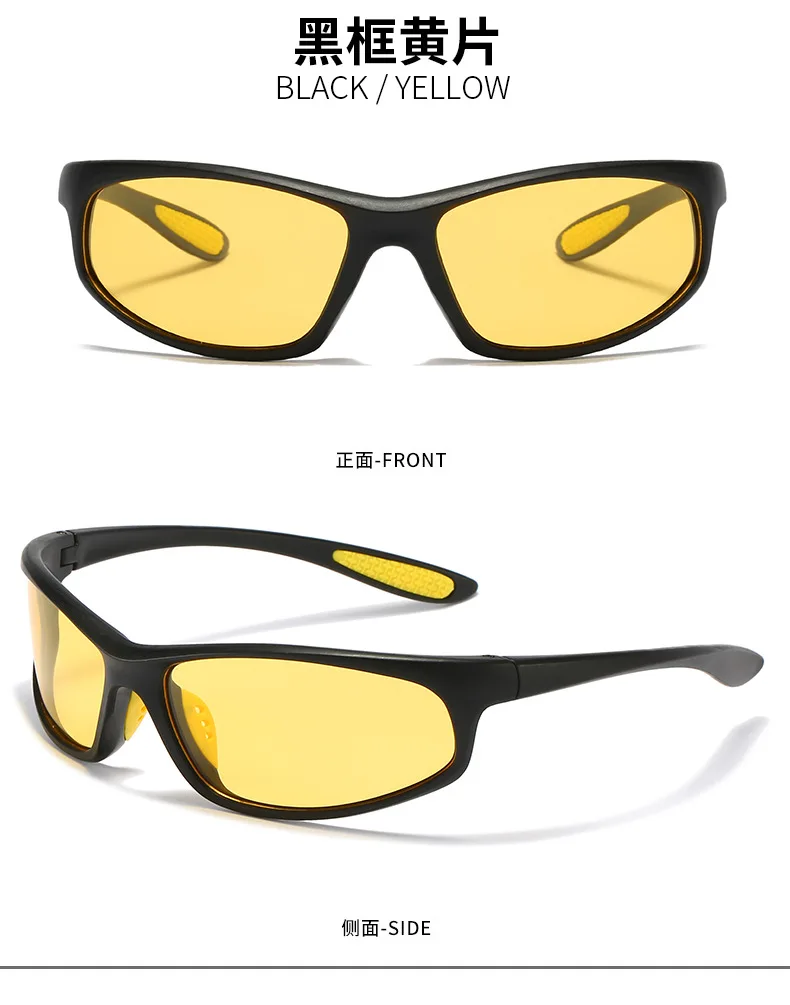 Polarisierte Radfahren Sonnenbrille Unisex Sport Winddichte Schutzbrille Marathon Laufbrille UV400 – Detail 10