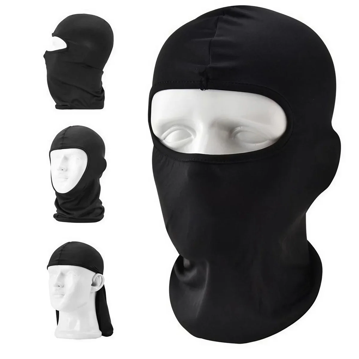 Outdoor Balaclava Mask STONEGO Outdoor Sports Balaclava Mask Windproof Full Face Neck milk silk Cotton Ninja Headgear Hat Riding Hiking Cycling cap