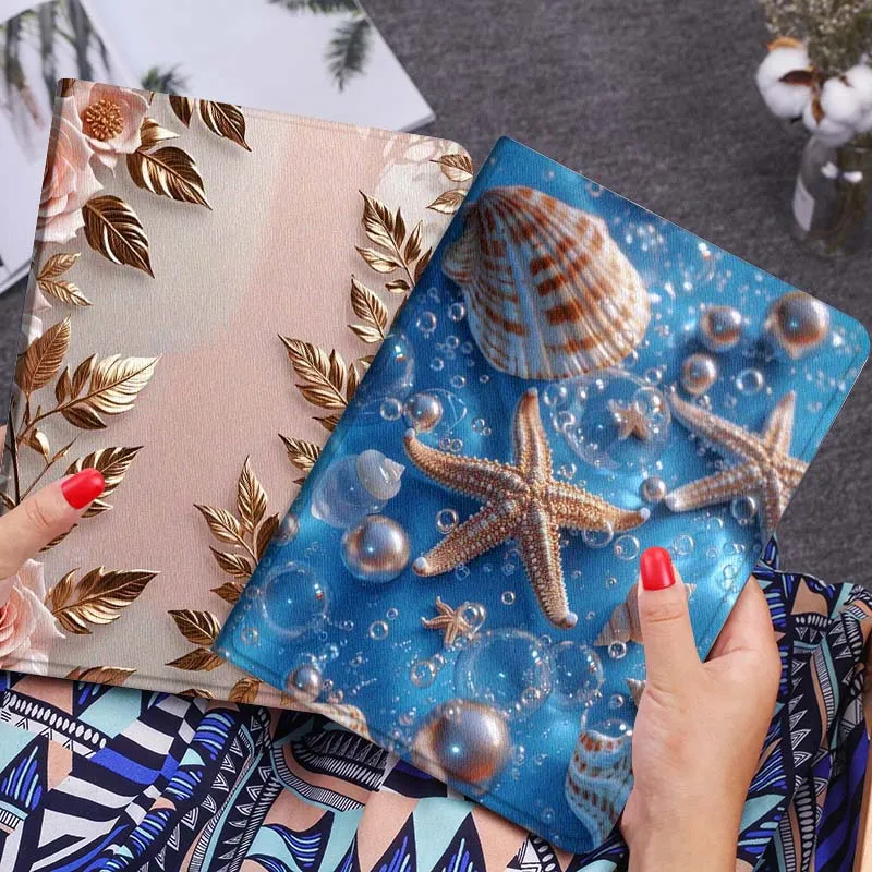 Luxury Starfish Flower Soft Tablet Case