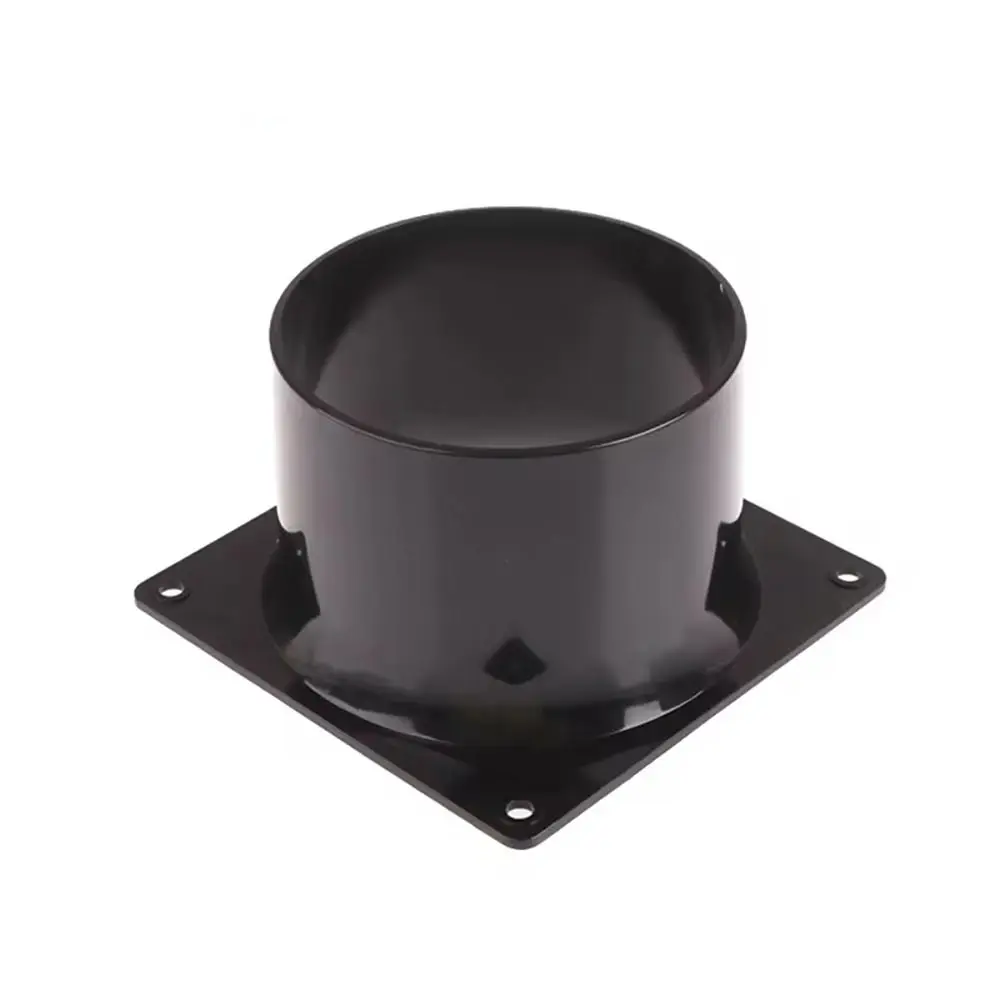75/100/120/150mm Flange Connector ABS Square Bottom Straight Flange Air Inlet And Outlet Air Ducting Connection flange connector