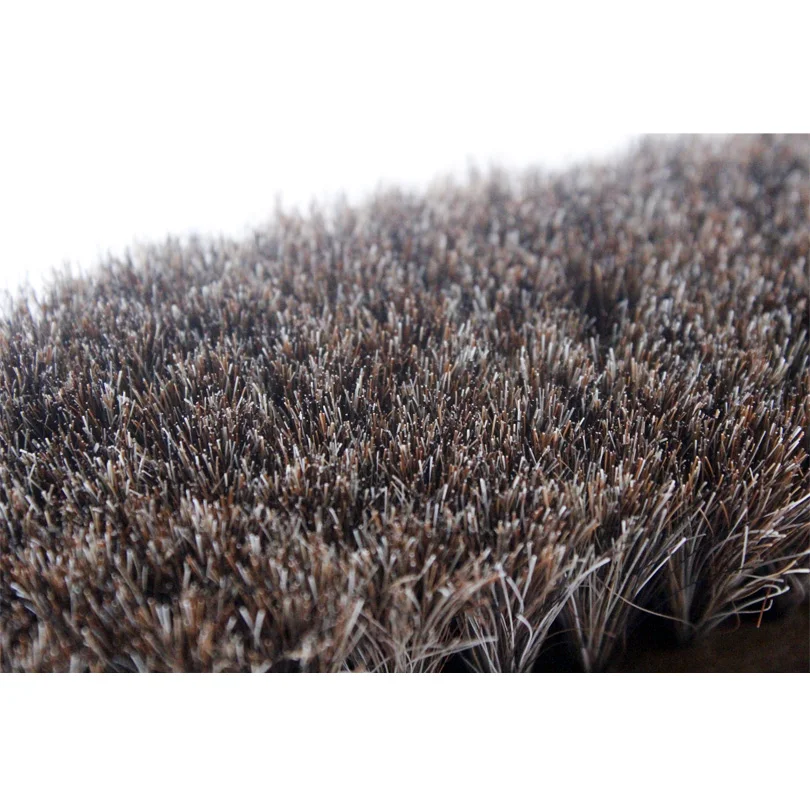 DOOGALKAI 1Pcs Horse hair shoe brush full horse hair, oil polish tool, scrub suede fur, clear leather shoes ash