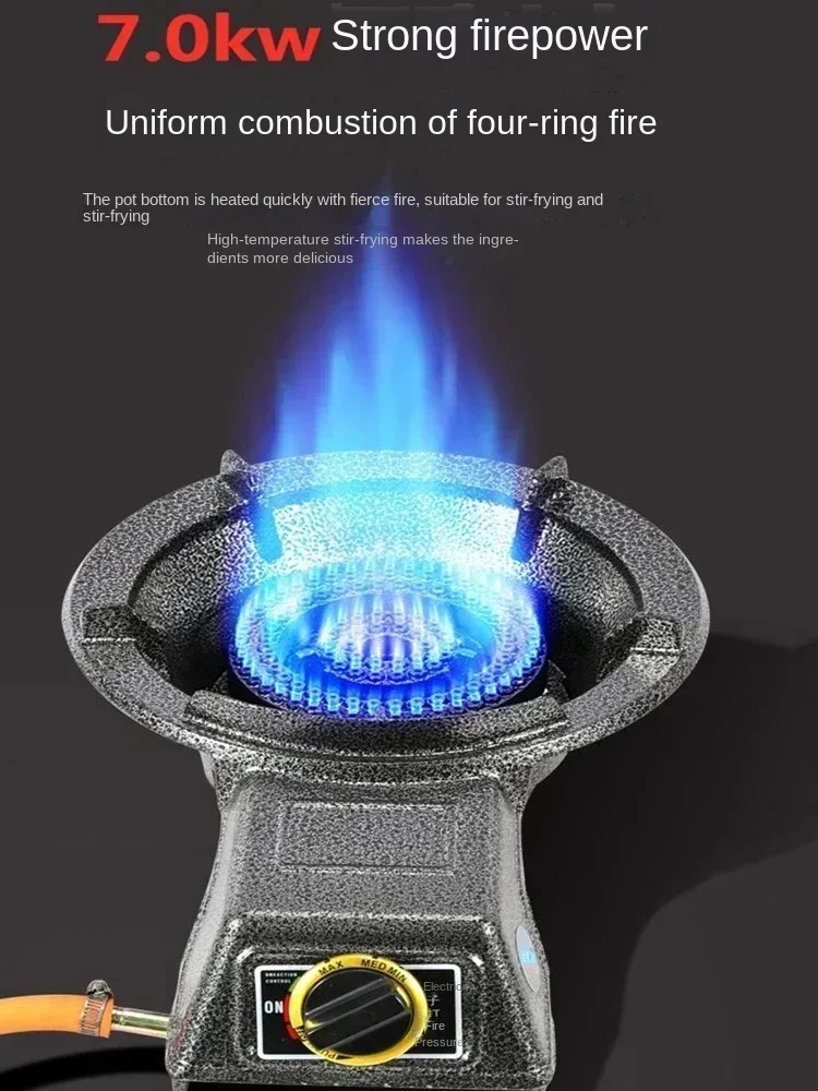 

Powerful Gas Stove for Home and Commercial Cooking - Compatible with Natural Gas and LPG