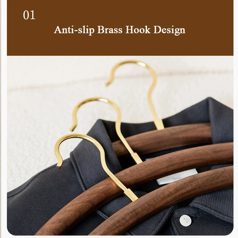 Vintage Clothes Hanger Half-Round Design Wood Hangers Dress Shirt