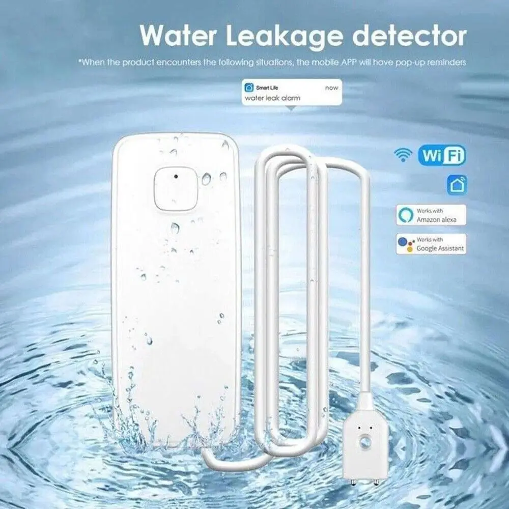 For Smart Life For Tuya Water Level Wifi Water Leakage Alarm Sensor