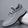 2023 Spring and Summer New Rubber Soft Sole Men's Shoes Breathable Casual Men's Shoes Comfortable All-match Men's Shoes 1