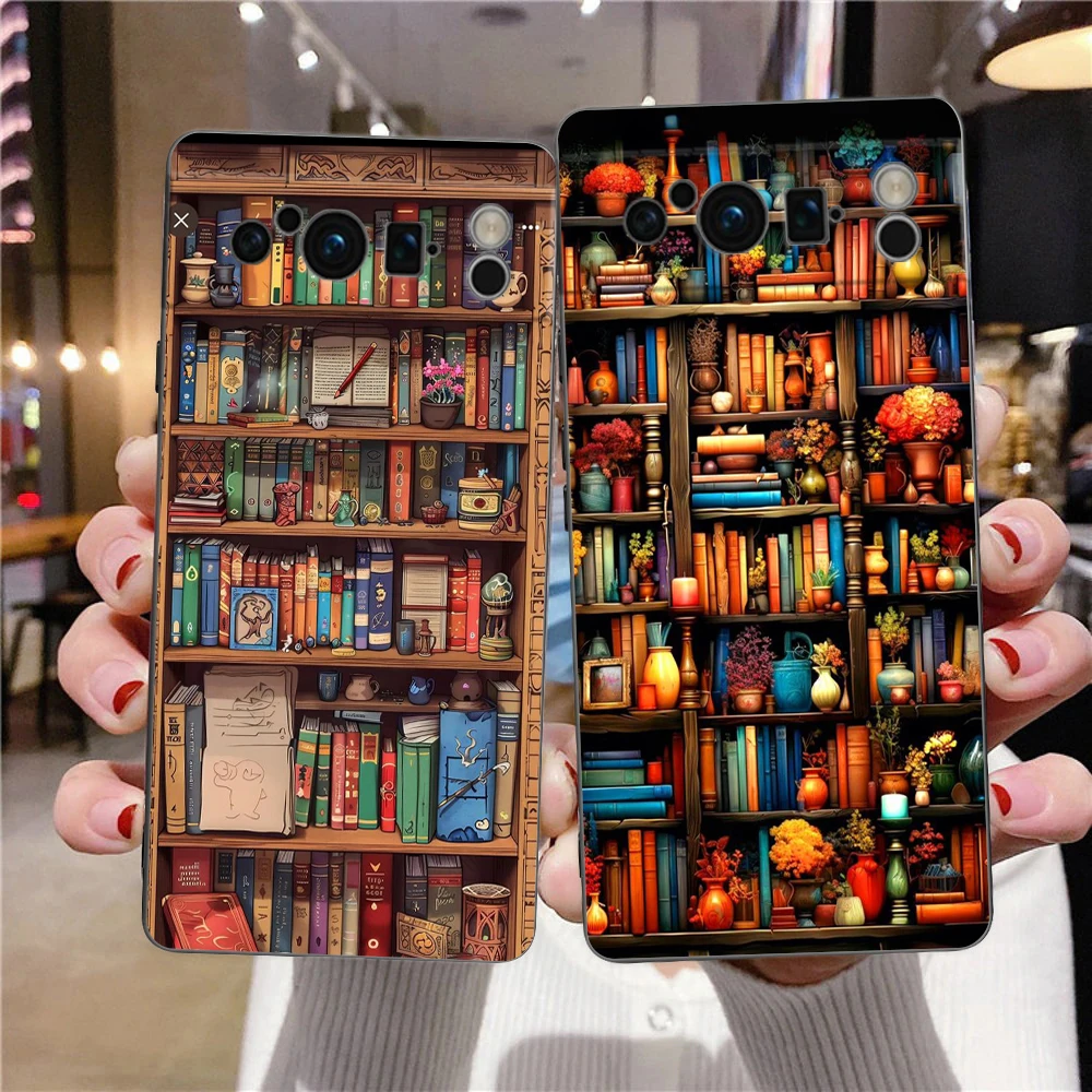 Lesen Sie Bücher Illustration Handyhülle für Google Pixel 9 8 7 6 7A 6A Pro stoßfestes Silikon Soft 9 Pro XL Shell Capas Fundas