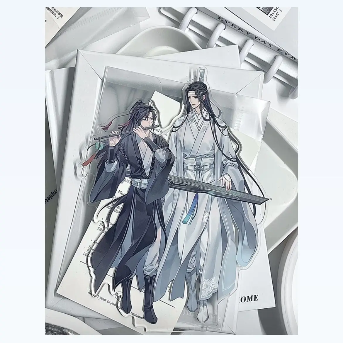 

Товары для аниме Mo Dao Zu Shi Wei Wuxian Lan Wangji фигурка на акриловой подставке коллекция аксессуаров, милые украшения для стола