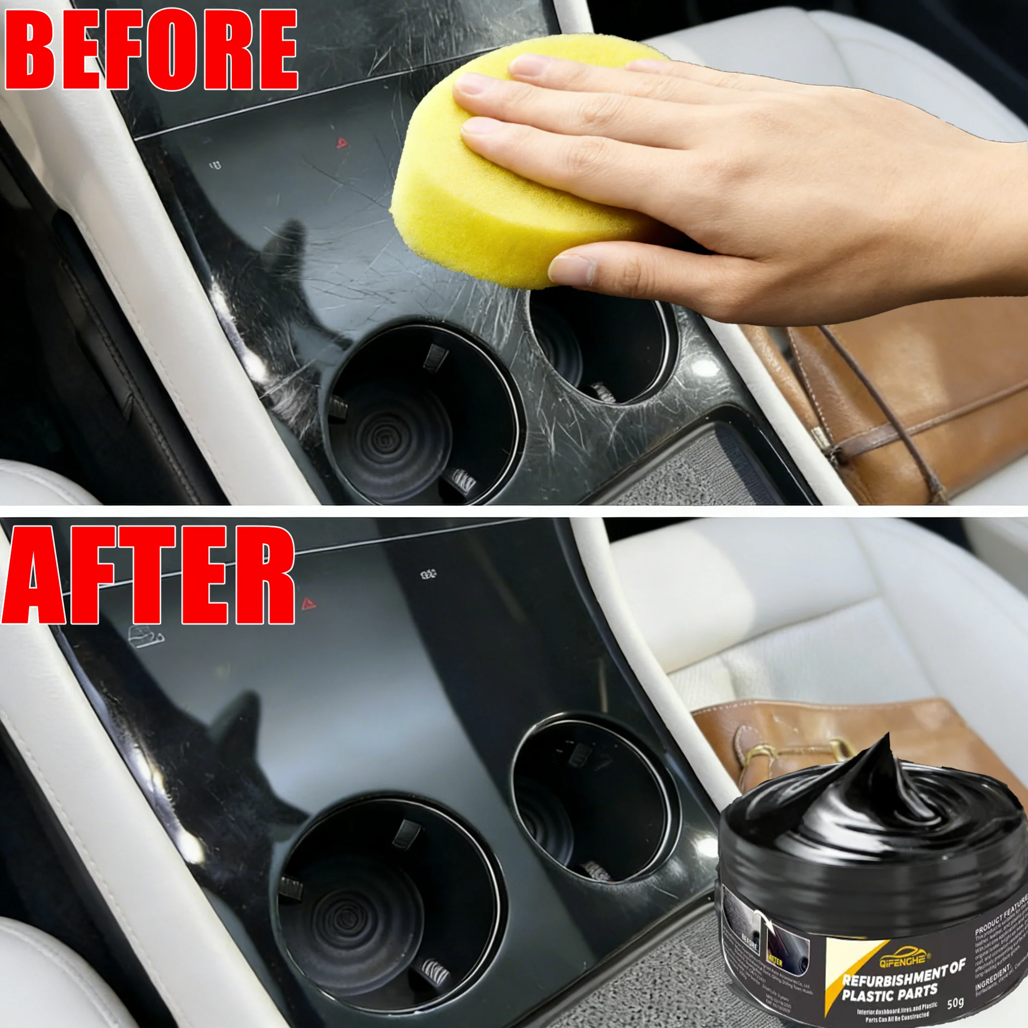 Car Scratch & Surface Repair Kit – Tire Gloss & Dashboard Plastic Restoration 2