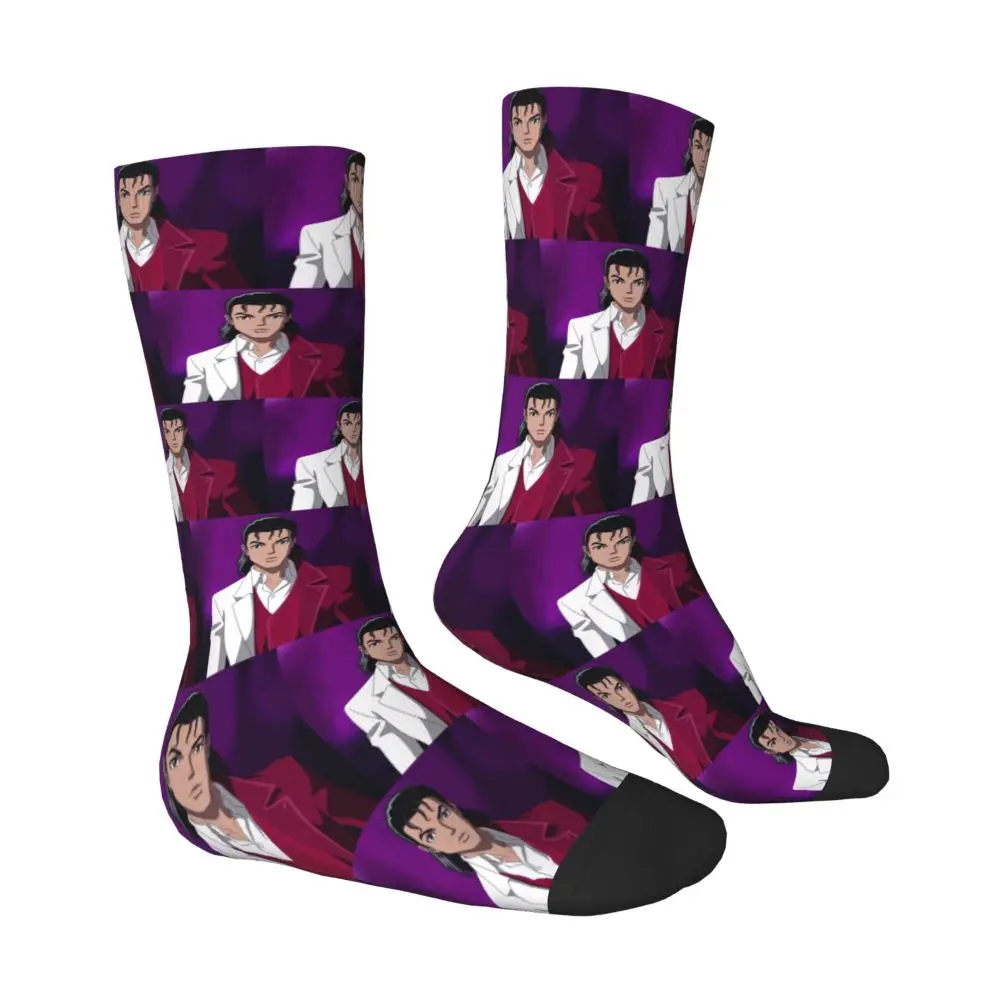 Michael Jackson Musicians Singers Dancers Socks Harajuku Stockings All Season Long Socks Accessories for Unisex Christmas Gifts