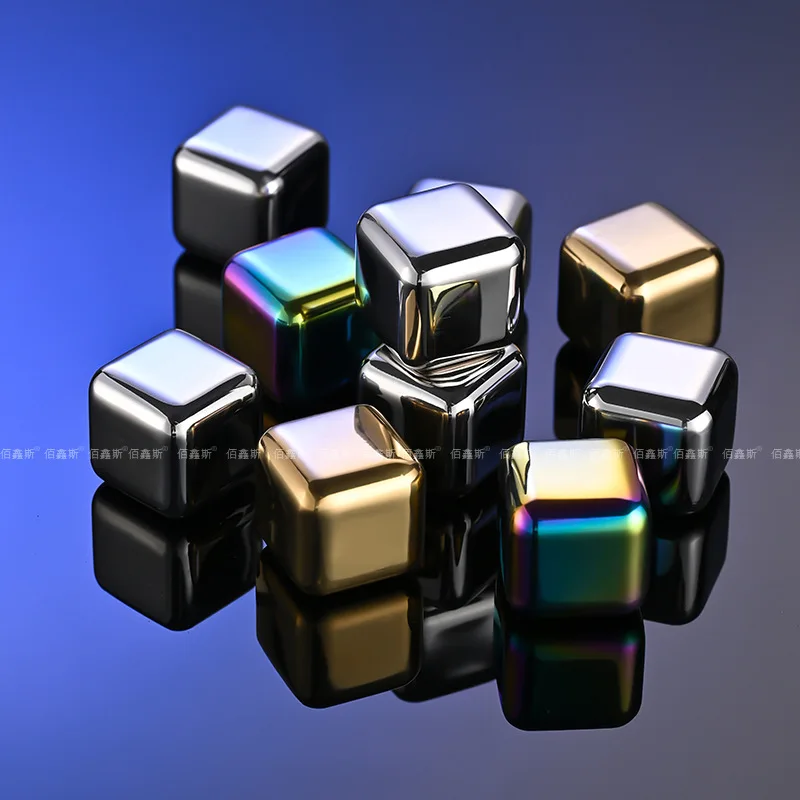 Stainless Steel Ice Cubes for Whiskey and Wine