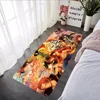 One P-Piece Cartoon Floor Mat Graphic Printed Flannel Doormats for Bathroom Kitchen Entrance Carpet Home Decor 3