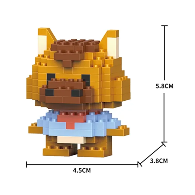 Tiere Löwe Tiger Ferkel Mikropartikel-Bausteine Spielzeug für Kinder Jungen Geburtstagsgeschenk Hund Katze Mini-Bausteine Mädchen Spielzeug – Detail 6
