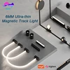 Surface Mount 6MM Ultra Thin Magnetic Track Light White Black Modern Linear Spotlight for Living Room Home Magnet Track Lamps 1