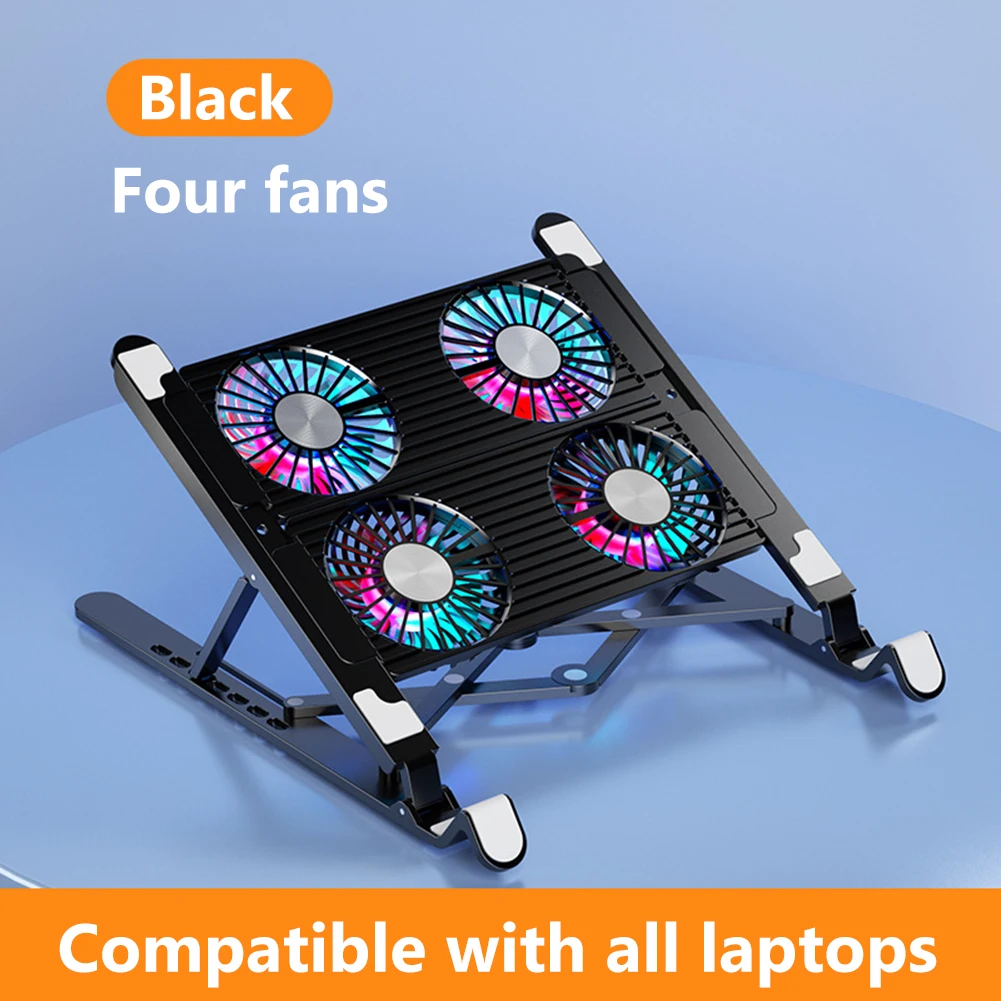 Portable Gaming PC Laptop Cooler with 2/4 Silent 4
