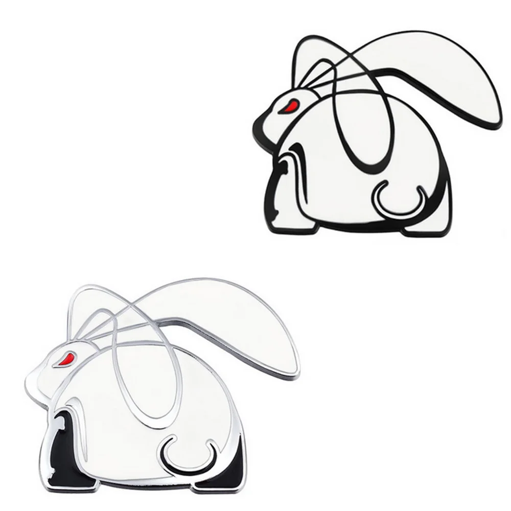 Per Golf 4 5 7 Mk4 Mk7 Gti General Motors Red Rabbit Logo Car 3D Metal Badge Trunk Polo Badge Adesivi Accessori Adesivi