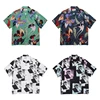 Fashion WACKO MARIA Shirt High Quality 1:1 Summer Mens Womens Cuban Neck Hawaiian Short Sleeve Shirt 1